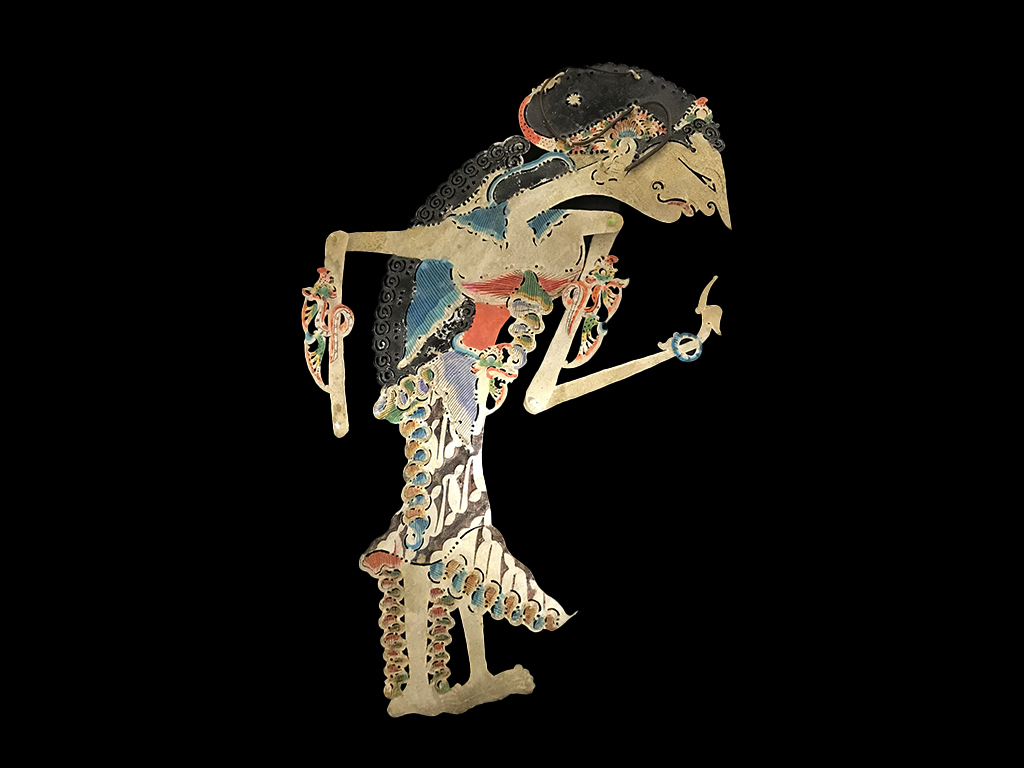 A shadow puppet