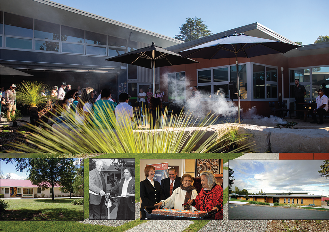 On Country:Oorala's Physical Evolution Compilation image of the Oorala Buildings and opening