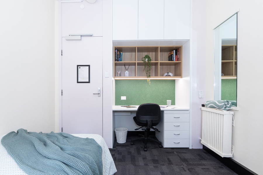 Robb College bed and study nook 