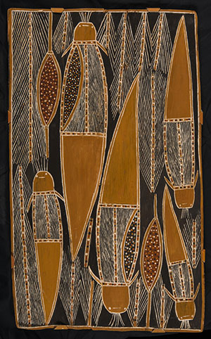 The Divers Dance by Tom Djawa, c1960/70s © estate of the artist licensed by Aboriginal Artists Agency Ltd