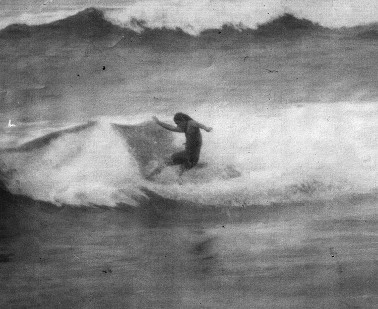 Graeme Harper surfing at Crowdy Head