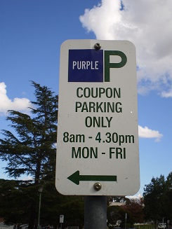 Lime Coupon Parking Sign
