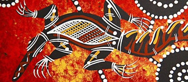 Platypus dot painting