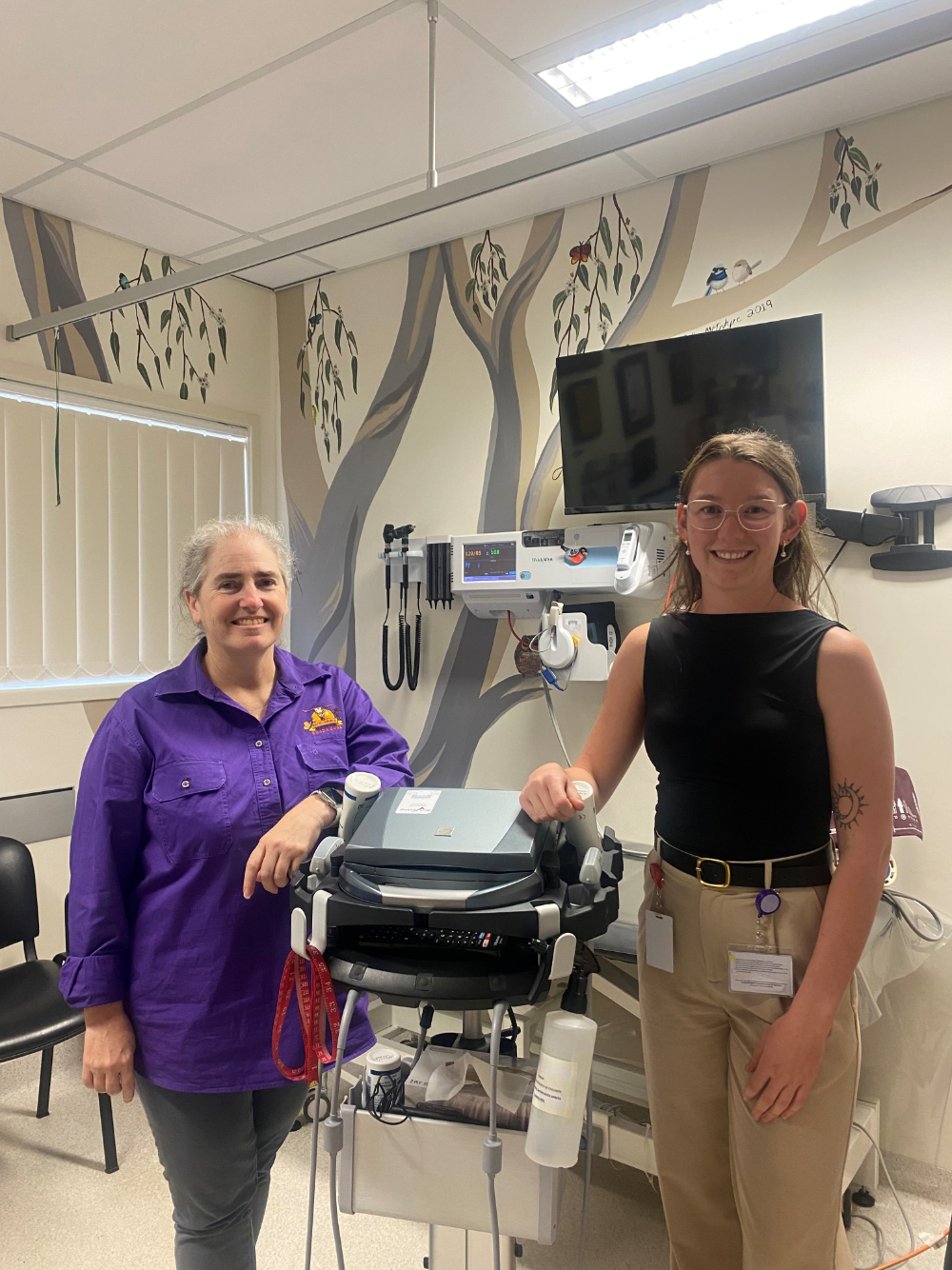 Dr Cheryl Macintyre and Caitlin Barber during RDN Outreach placement at Inverell Medical Centre