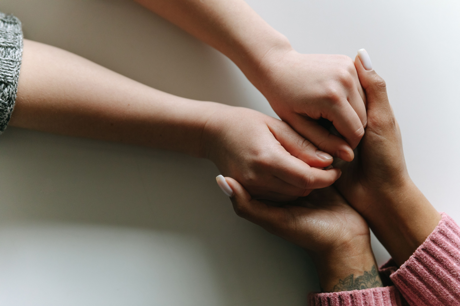 People holding hands