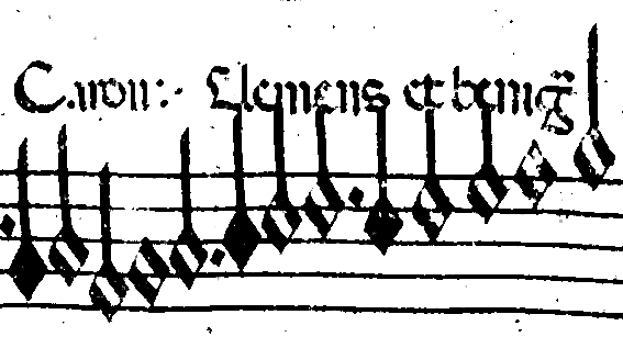 Missa Clemens et benigna - top of opening folio
