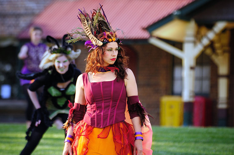 Lisa Goldzieher playing Titania in A Midsummer Nights Dream. Photo: Peter Egener