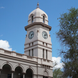 Tamworth Post Office clock tower.