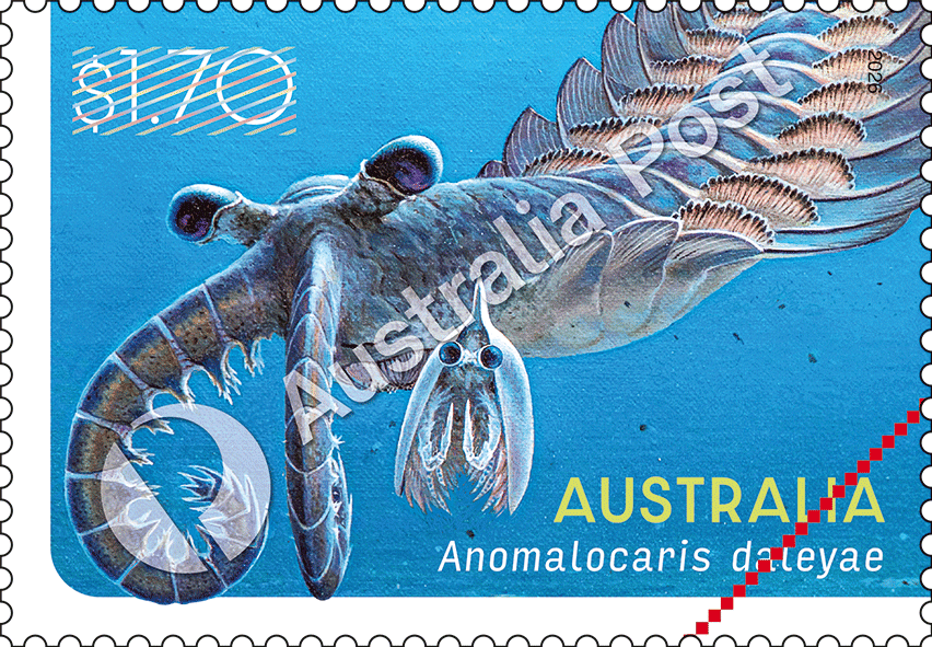 Anomalocaris daleyae stamp 