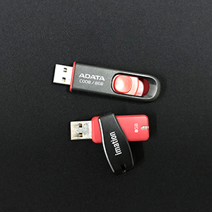 Two USB storage devices 