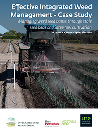 Front cover of 'Effective integrated weed management: Managing weed seed banks through stale seed beds and inter-row cultivation