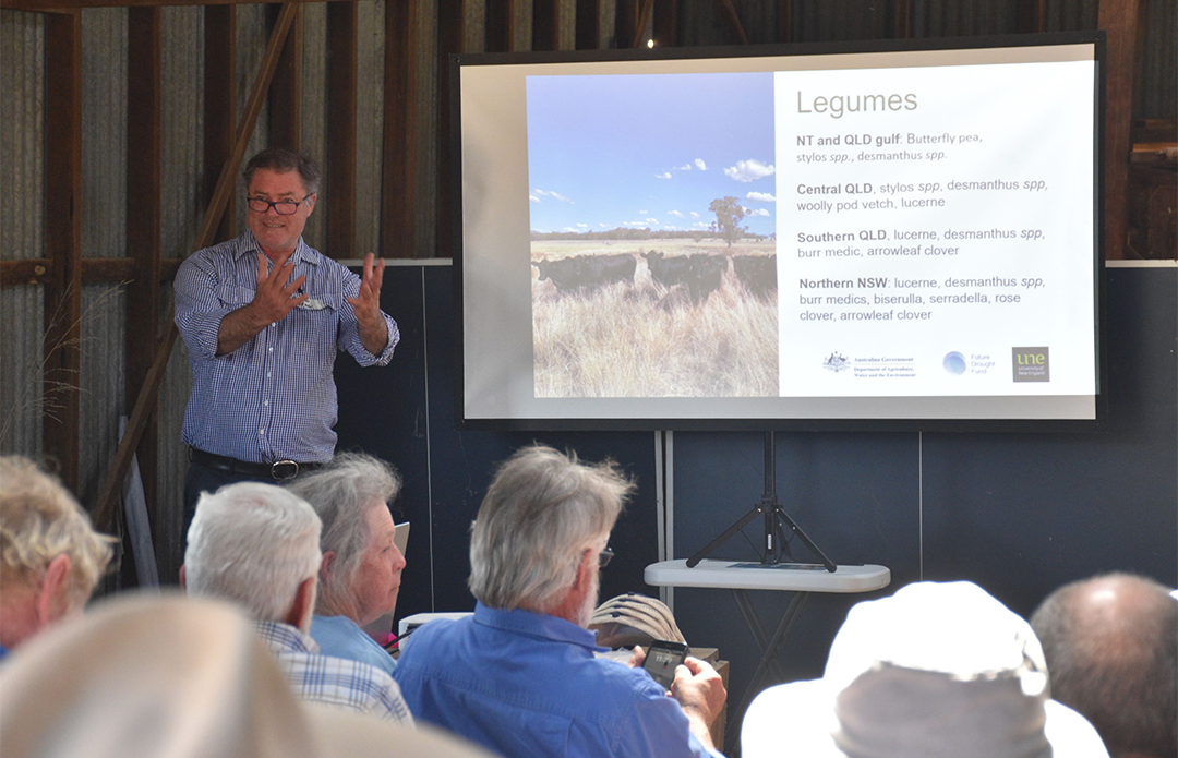 A/Prof David McNeill presenting to producers at the Business of Biodiversity workshop