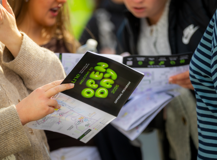 Image of an open day brochure