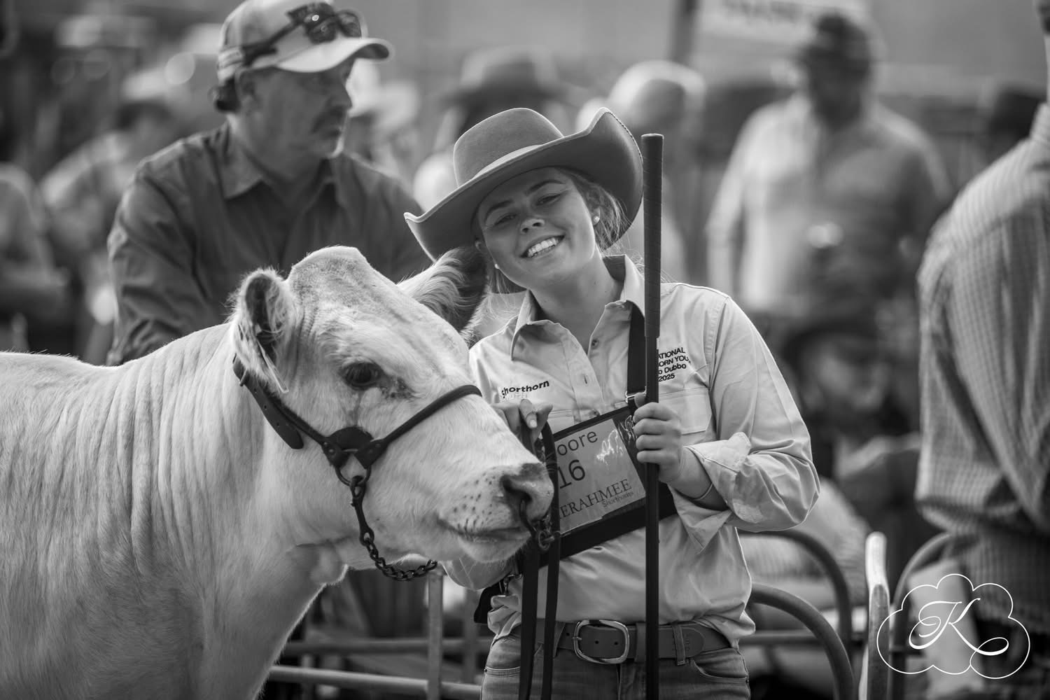 Lily Moore at a cattle show