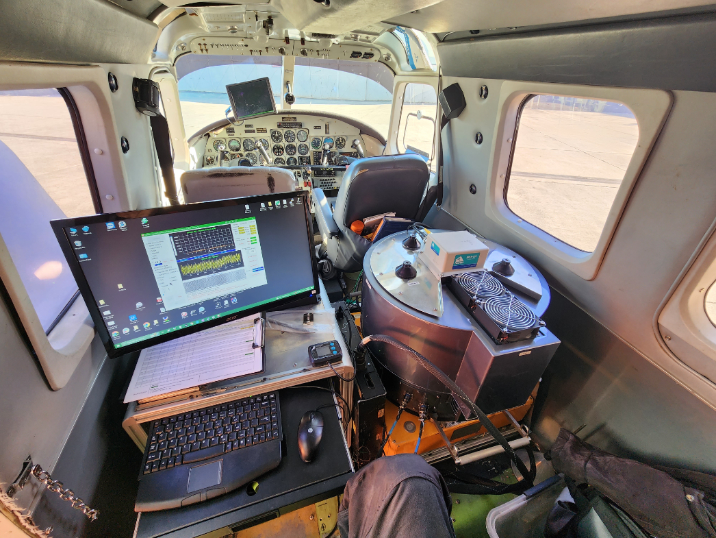 Hyperspectral airborne imagery technology being operated