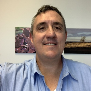 Bachelor of Urban and Regional Planning graduate Andrew Johns in blue Gunnedah Shire Council shirt