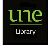 UNE Library Logo