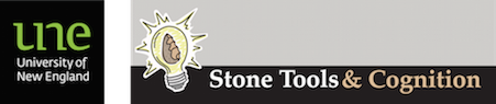 Stone and Tools Cognition Hub Logo UNE Logo Lockup