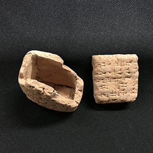 Miniature clay tablet and envelope  