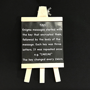 Small chalkboard on easel 