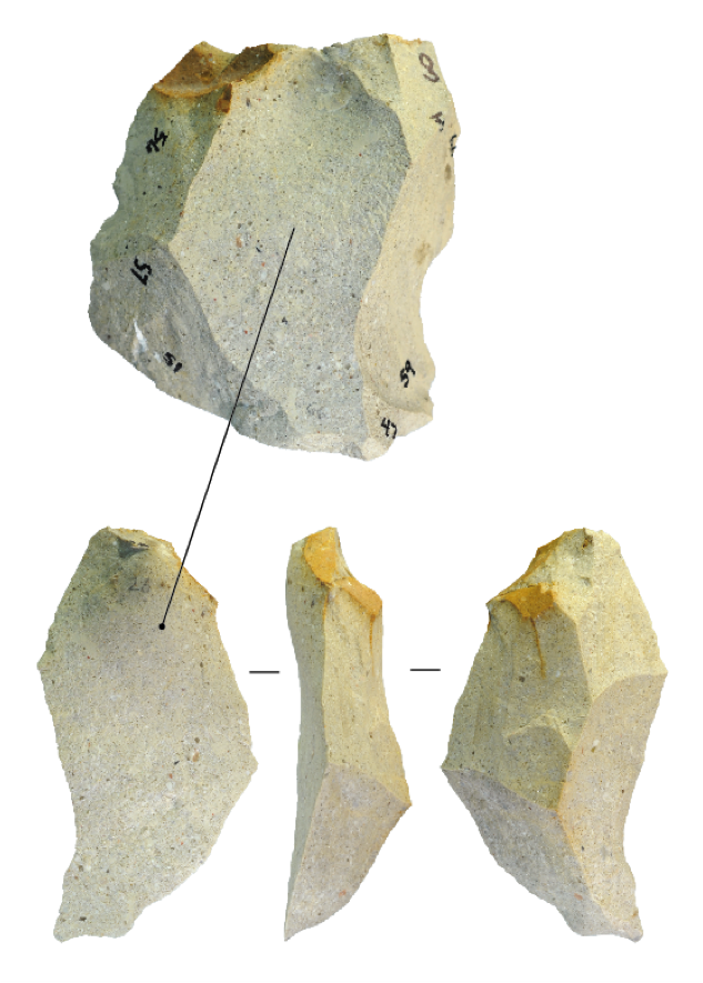 Levallois-like core produced in the spandrels experiments. Spandrels and Levallois