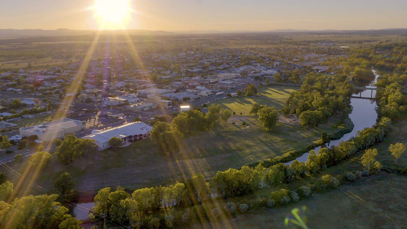 Townscape of Narrabri, NSW