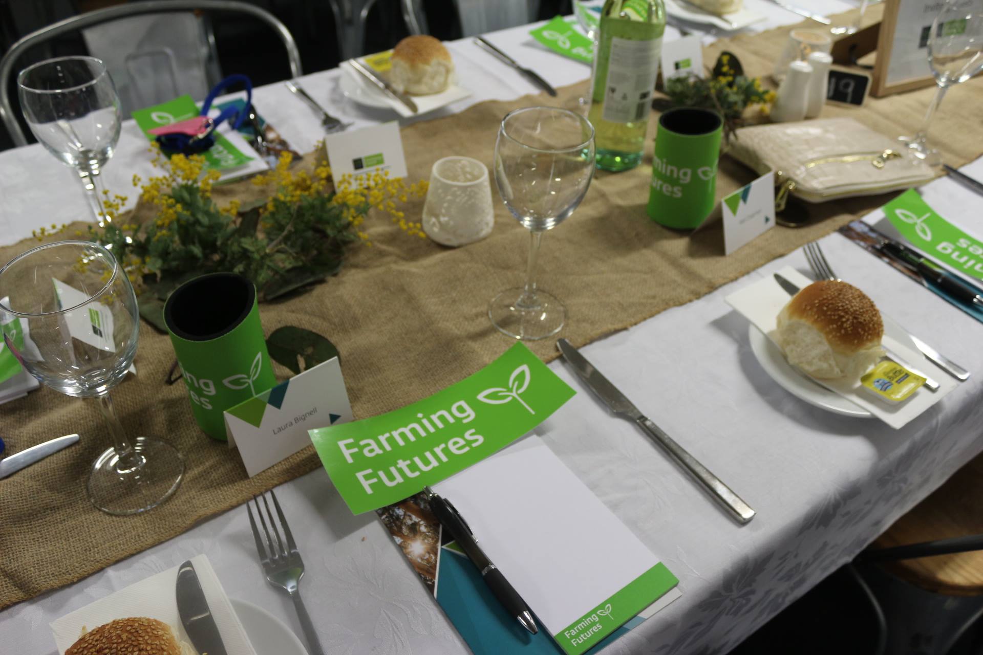 Formal dinner setting