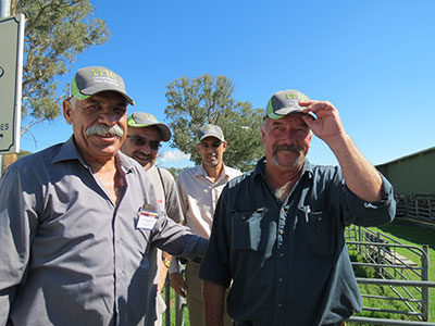 Iraqi training participants at Armidale Saleyards