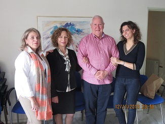 Dr Nadia Ladopoulou, Prof Vicki Bitsika, Prof Chris Sharpley and Dr Antigoni Mertika at Children's General Hospital of Athens 