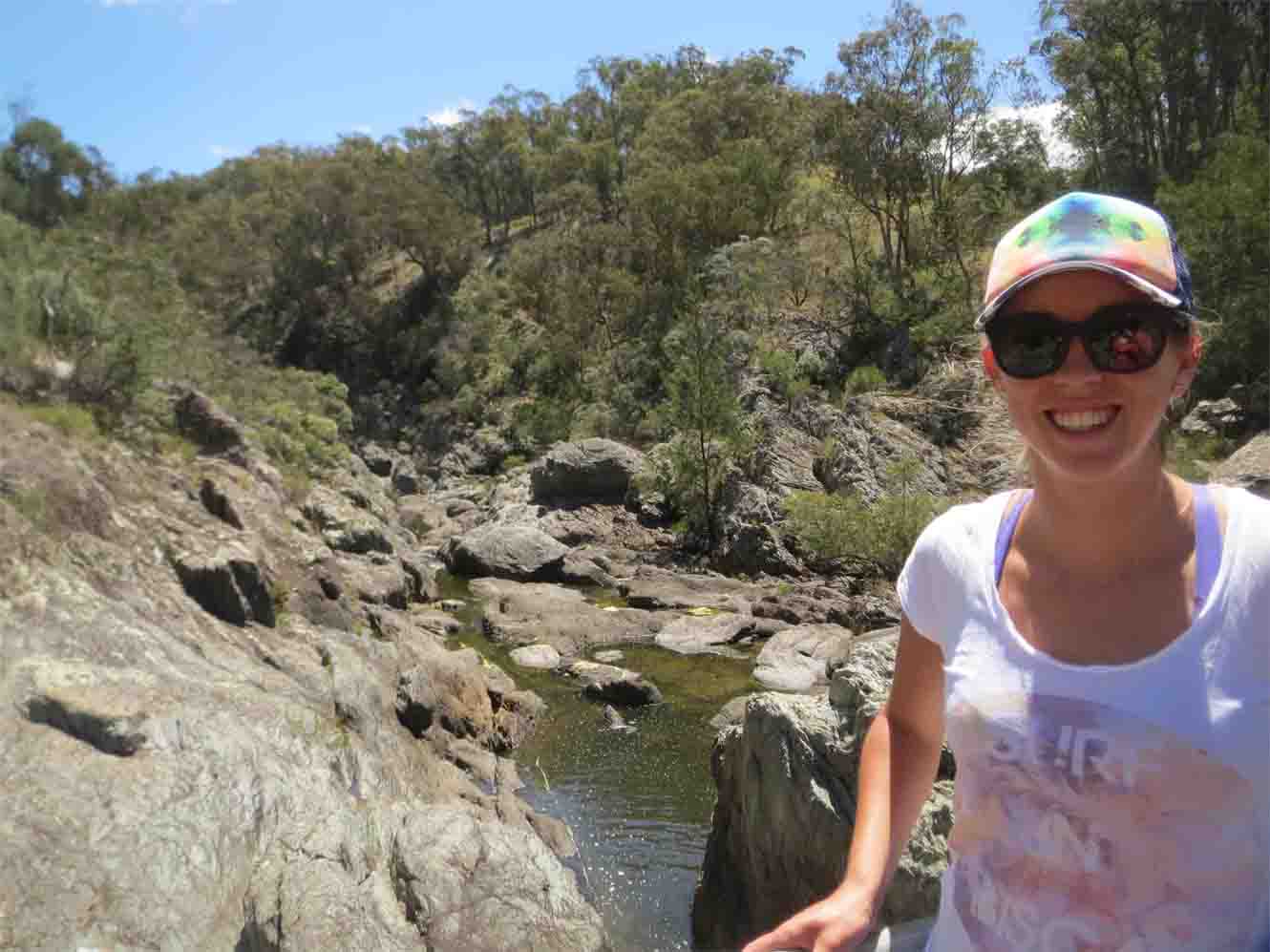 Dr Suzie Cosh in the Australian Bush
