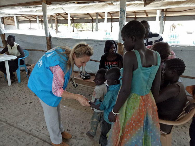 Reception centres for arriving refugees, Northern Region of Uganda 