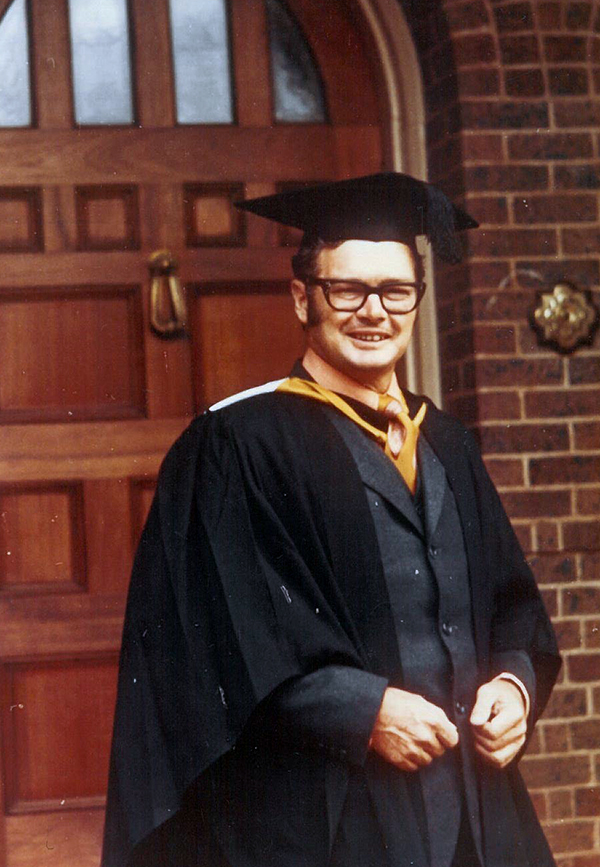 Trevor Parmenter at his graduation