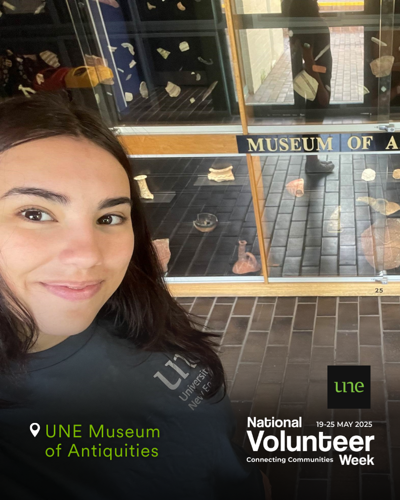 Student Volunteering at UNE Museum of Antiquities