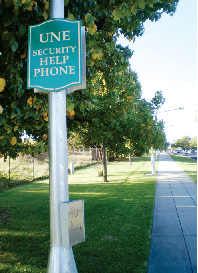 Typical campus help phone