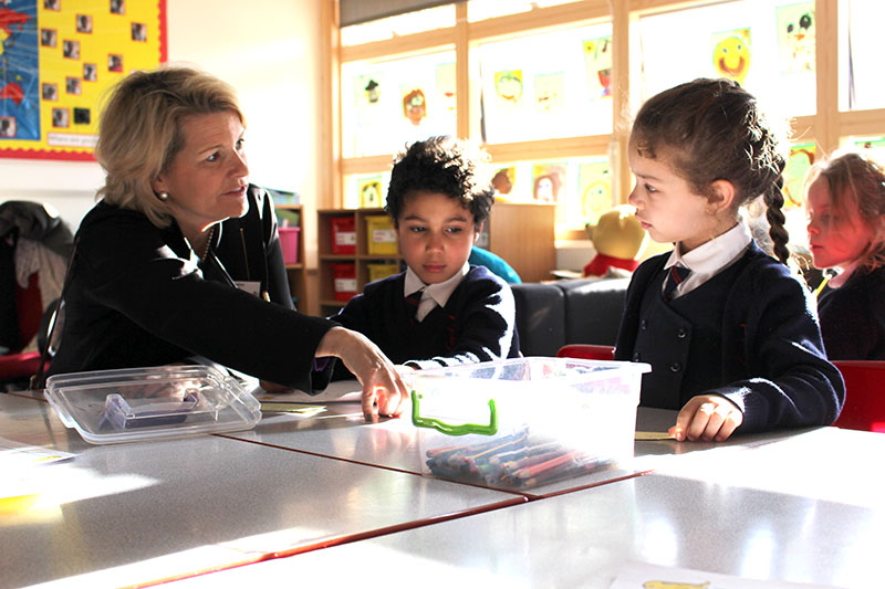 Anne Bamford in classroom