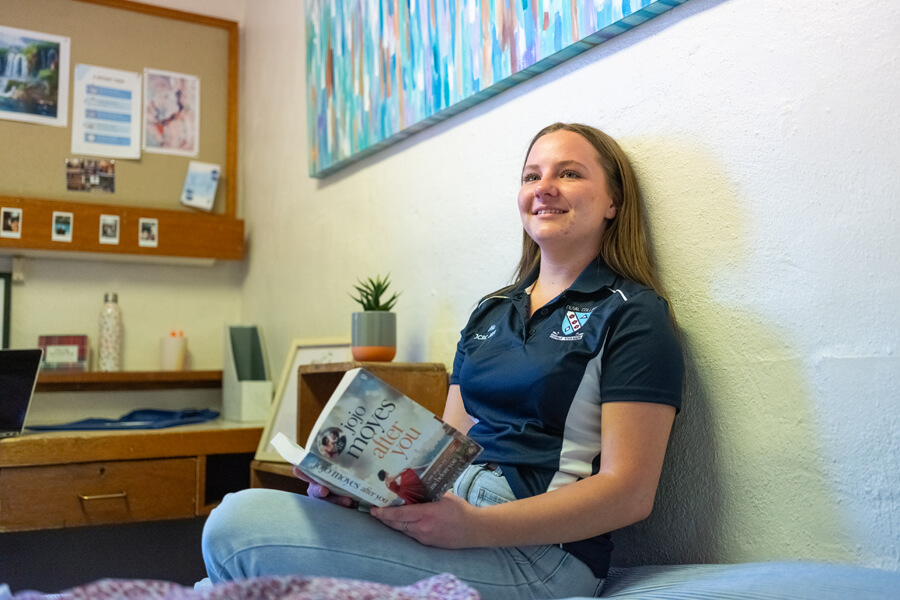 Student in Room