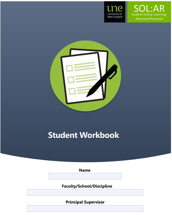 Front page of SOL:AR workbook