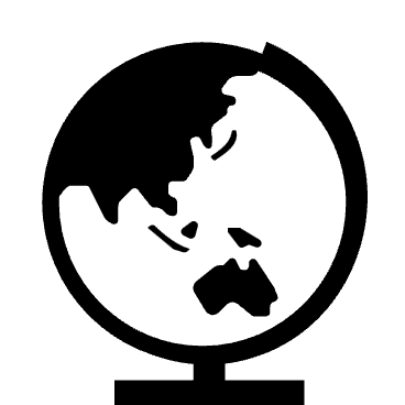 drawing of a world globe