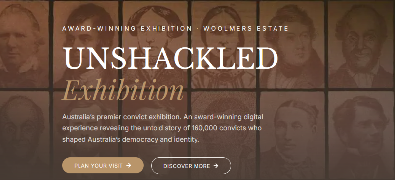 Woolmers Unshackled Exhibition