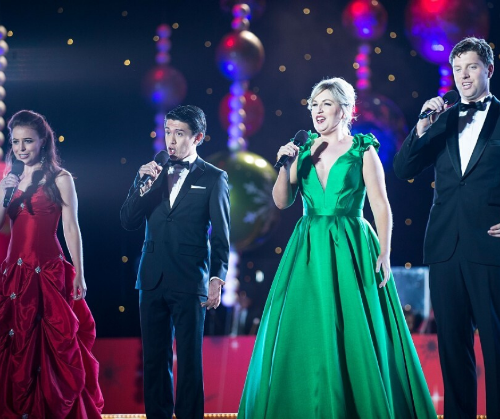 Ryan O'Donnell singing opera on stage